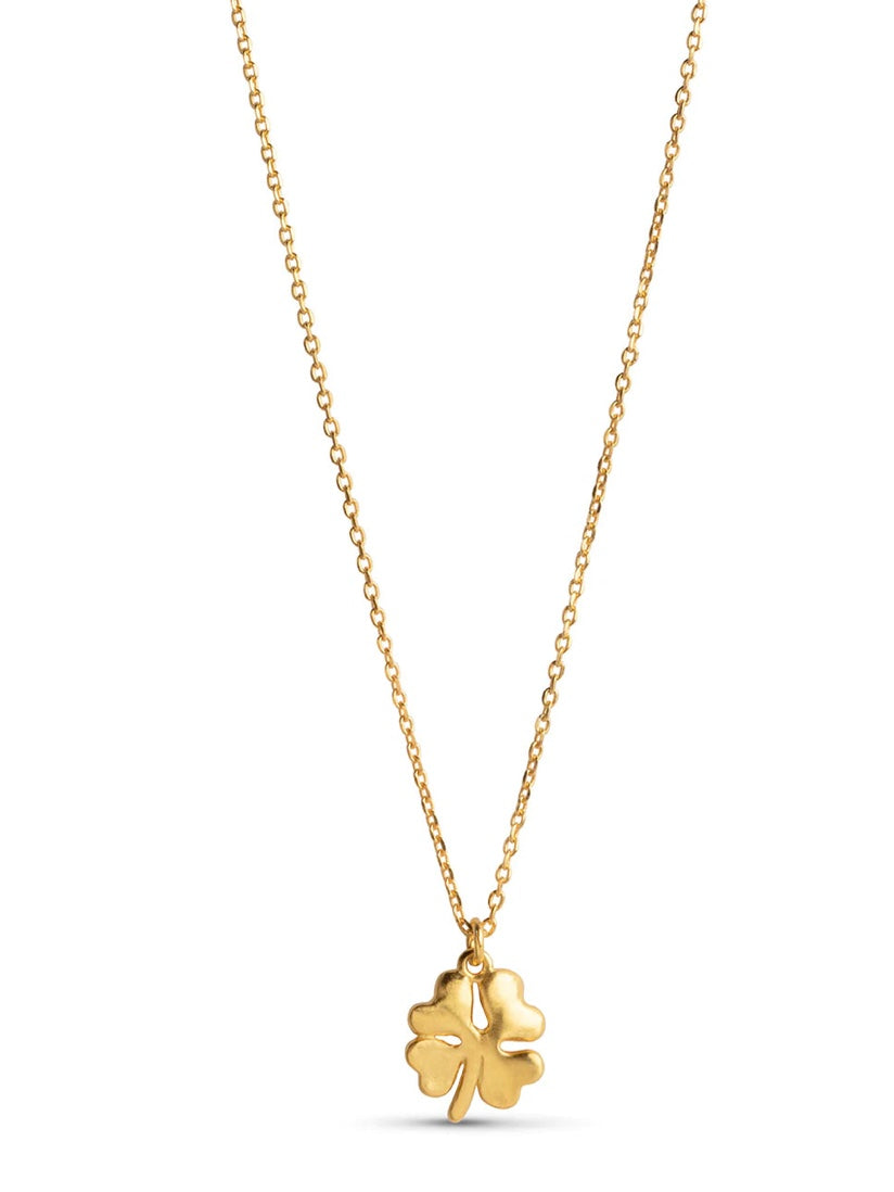 Enamel Organic Clover Necklace