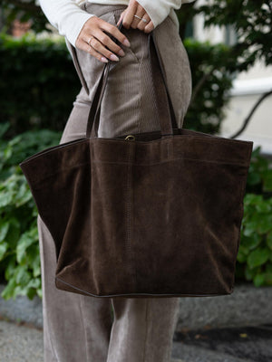 Beck Söndergaard Suede Aubrey Bag Hot Fudge Brown