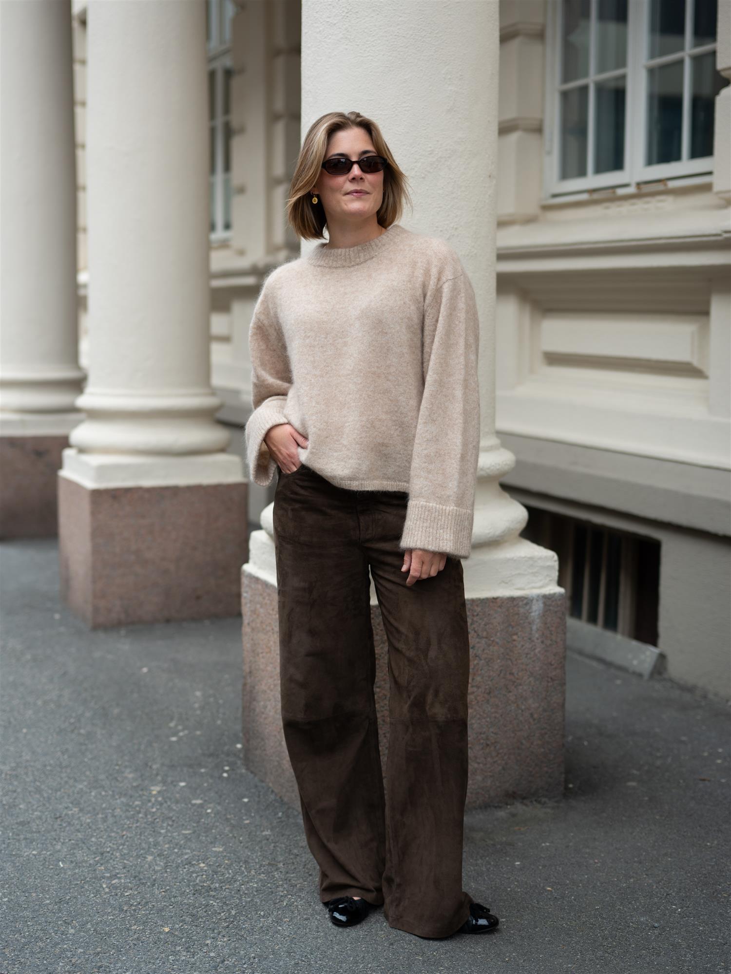 Niclas Short Sweater Oyster