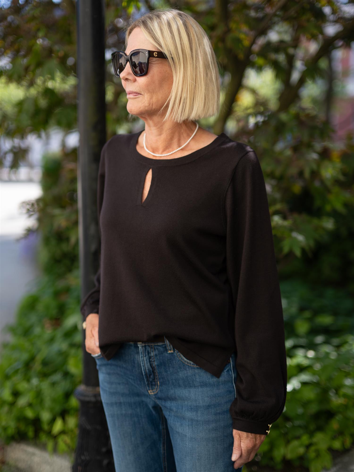 Esme Cuff Top Brun