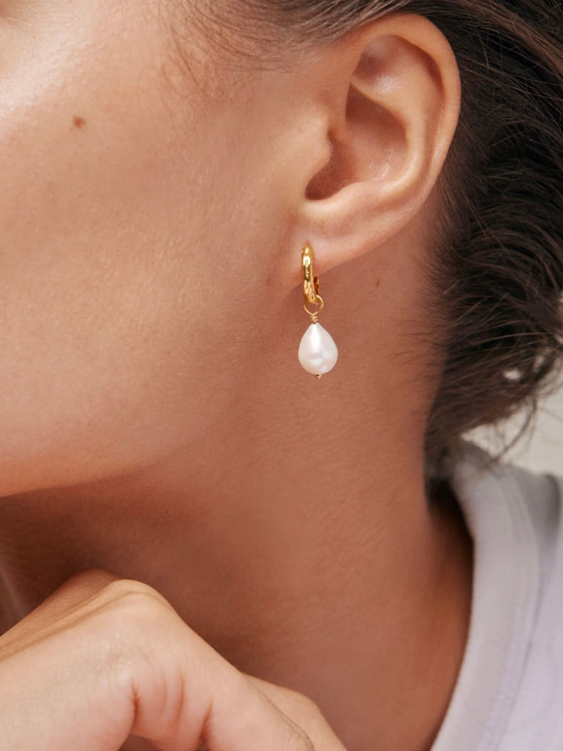 Enamel Hoops Significant Pearl