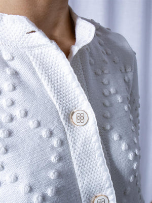 Ella&il Nela Cotton Cardigan White
