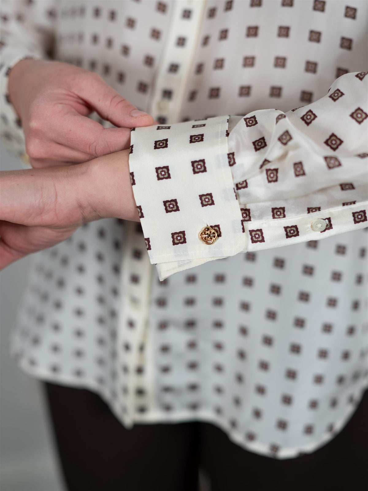 Habotai Silk Blouse Eggshell