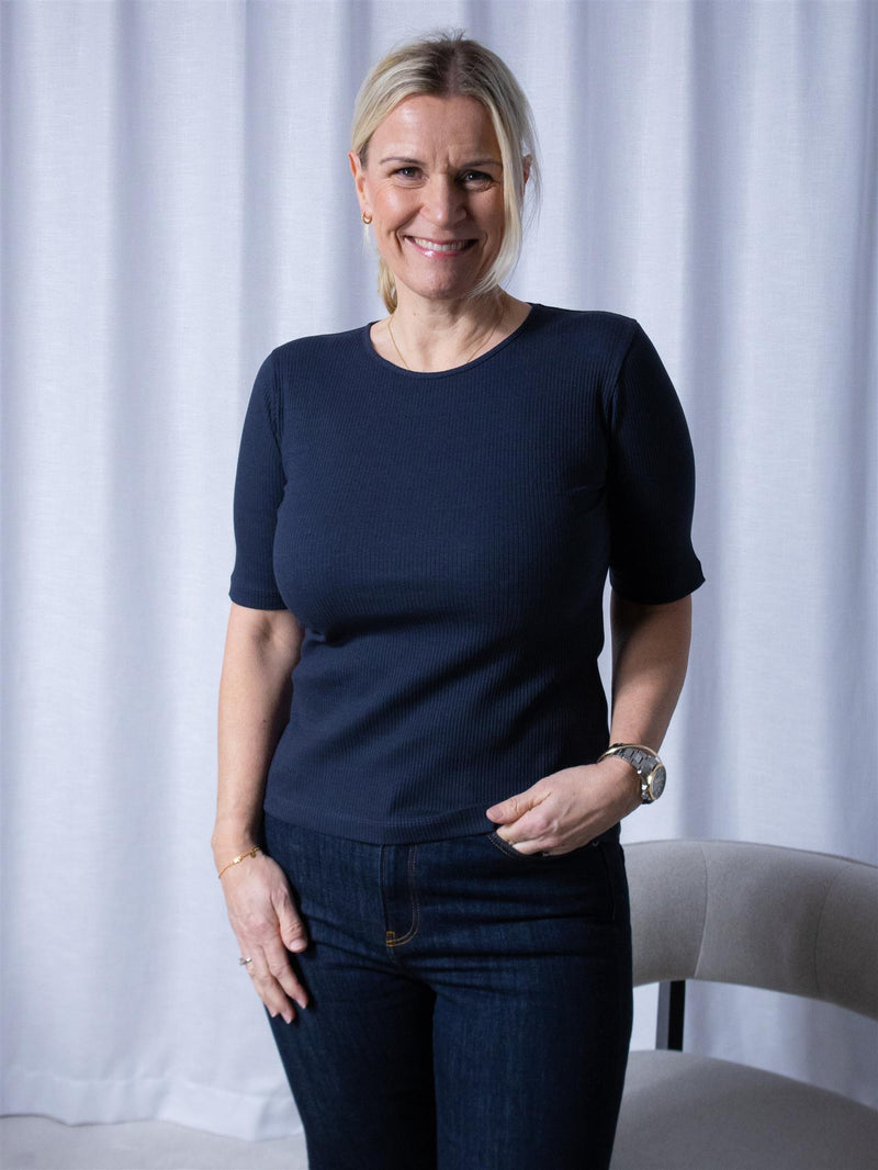Bitte Kai Rand Naibu Rib Blouse Dark Midnight