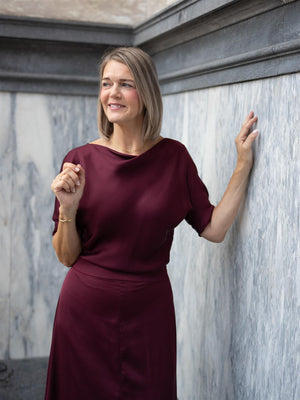 Stenströms Jessa Dress Dark Red