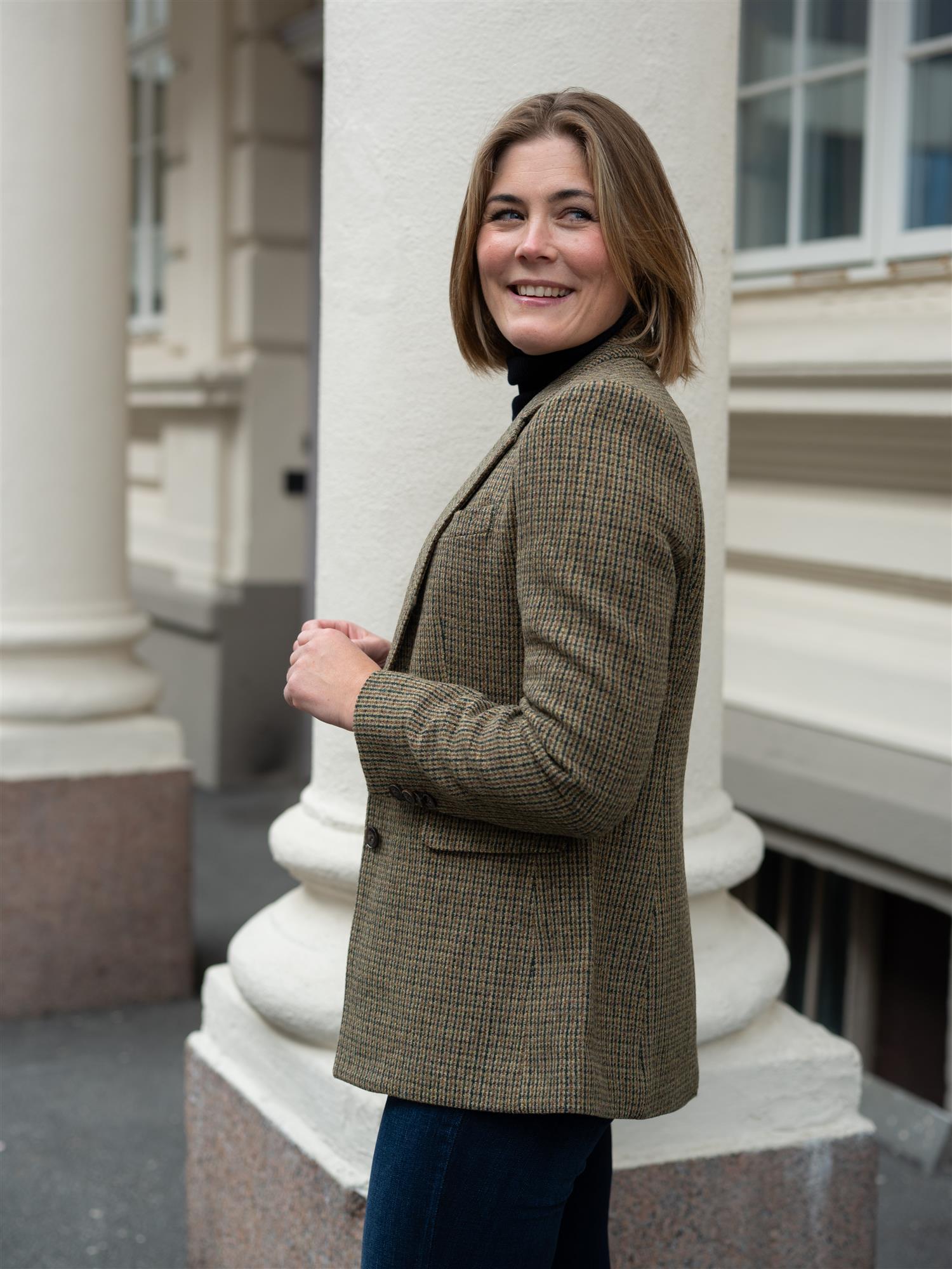 Brook Houndstooth Blazer