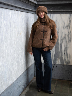 Christian Aks Adira Lamb Fur Hat Cappucino