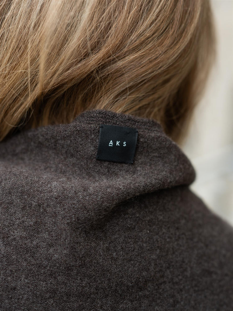 Christian Aks Mira Wool Cash Scarf Espresso