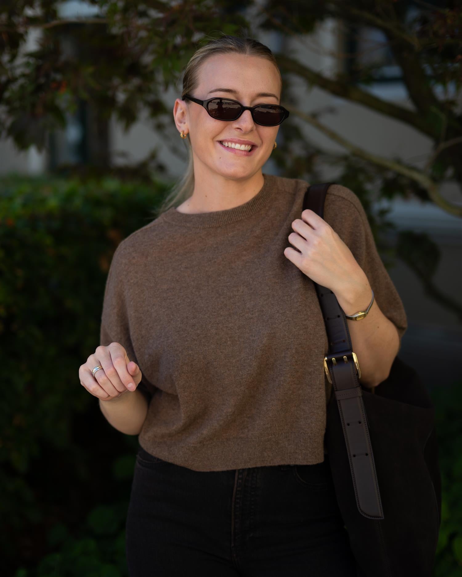 Lilou pullover ¾ Cafe Au Lait