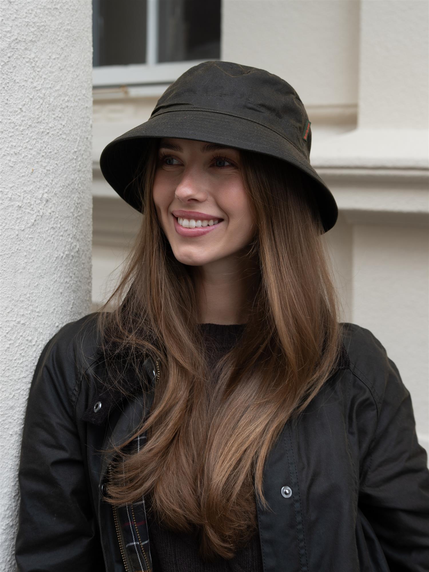 Barbour Wax Bucket Hat Olive