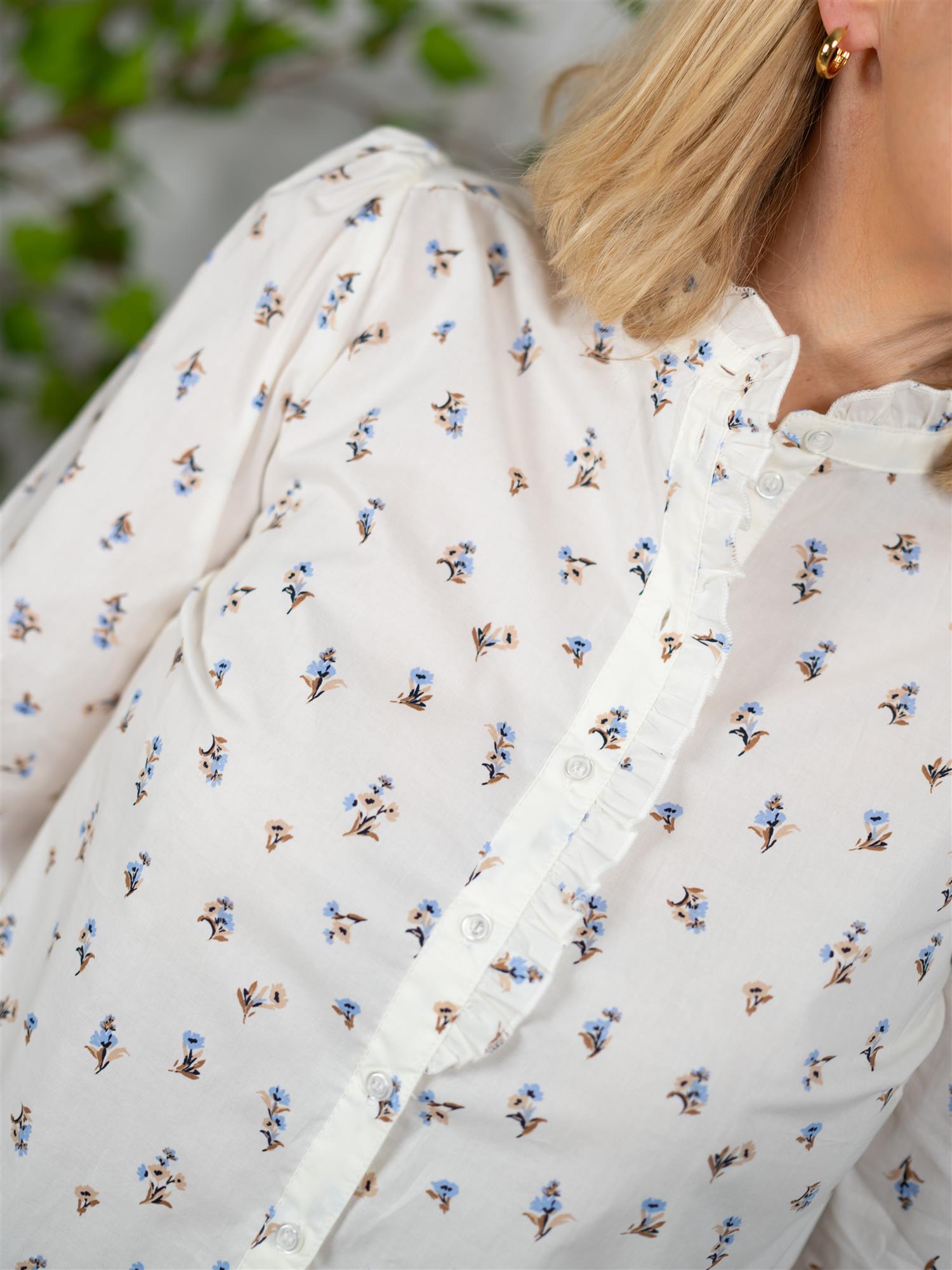 Camilla Pihl Emily Blouse White Anemone