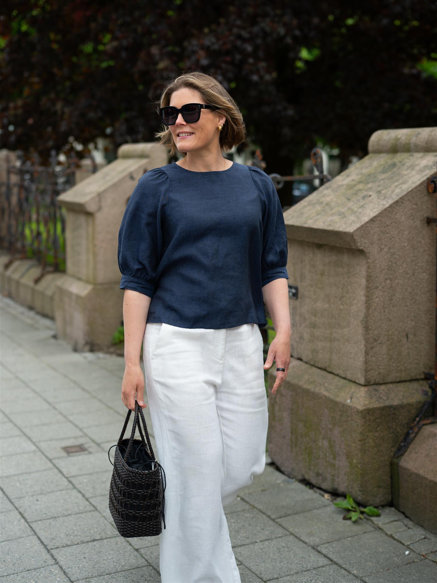 Stenströms Carmen Blouse Puff Sleeve