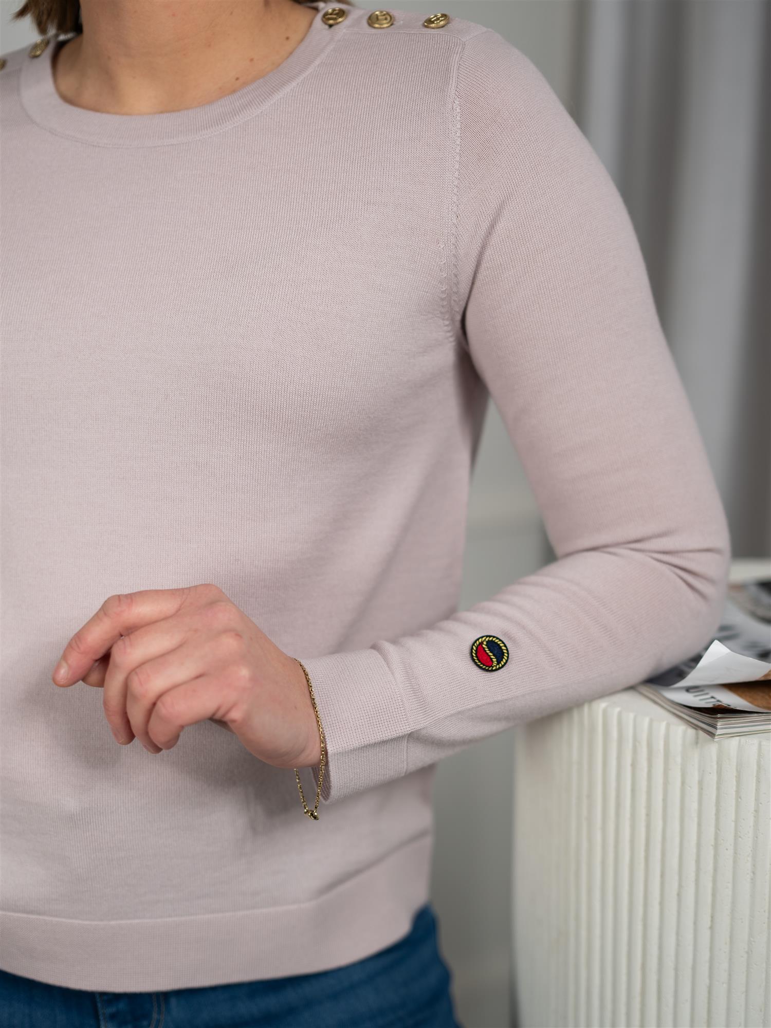 Busnel Annika Top Light Rose