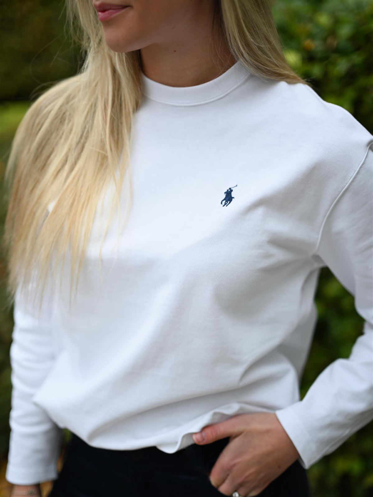 Cotton Jersey Long-Sleeve T-Shirt White