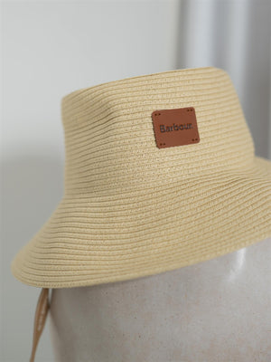 Barbour Polly Braid Bucket Hat Natural