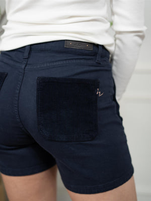 iSlow Emilia Drill Cashmere W/Cord Pockets Navy