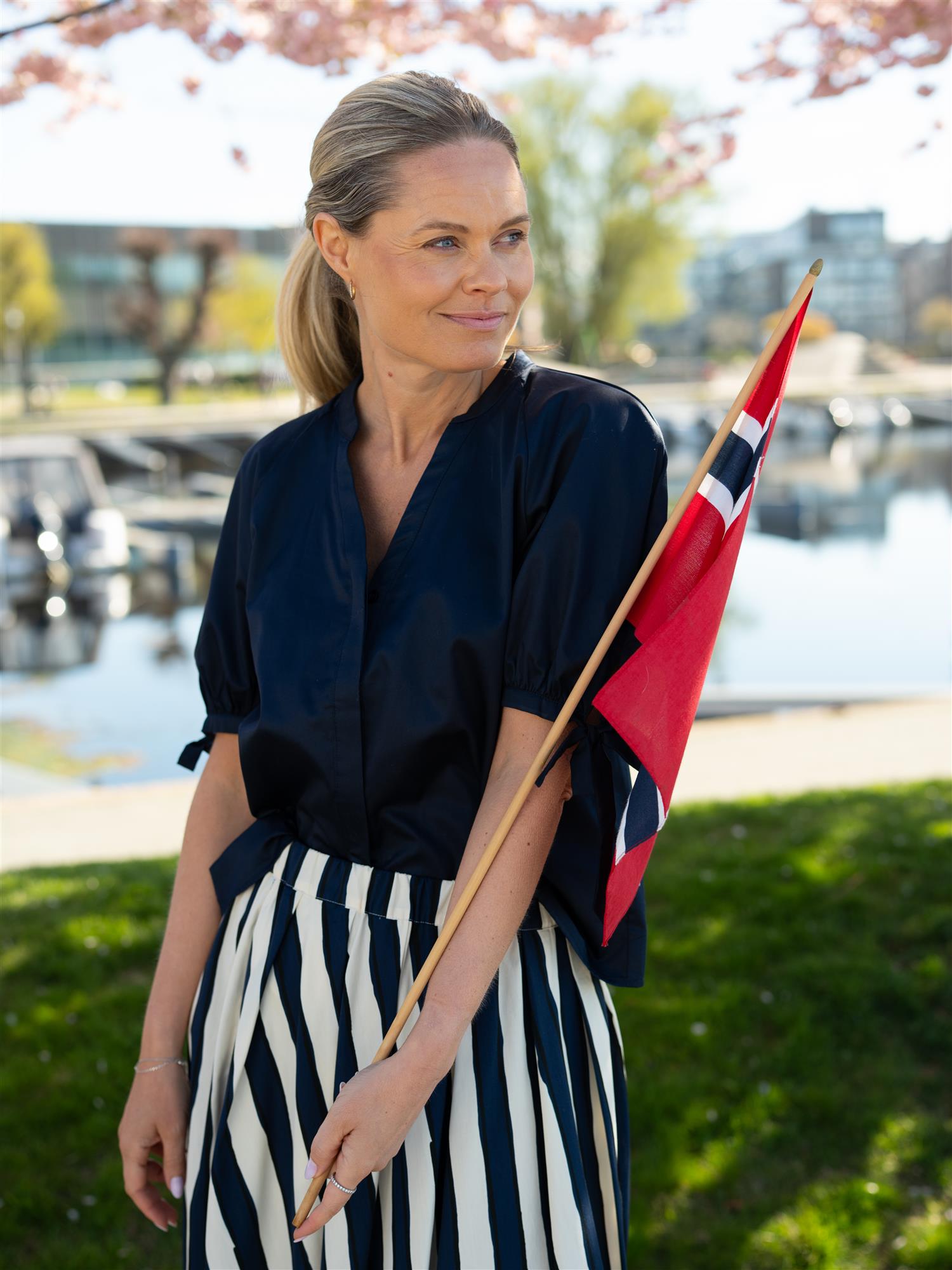 Camilla Pihl Liza Blouse Navy
