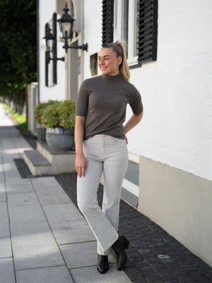 Mos Mosh Relena Turtleneck SS Knit Falcon