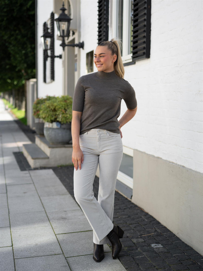 Mos Mosh Relena Turtleneck SS Knit Falcon