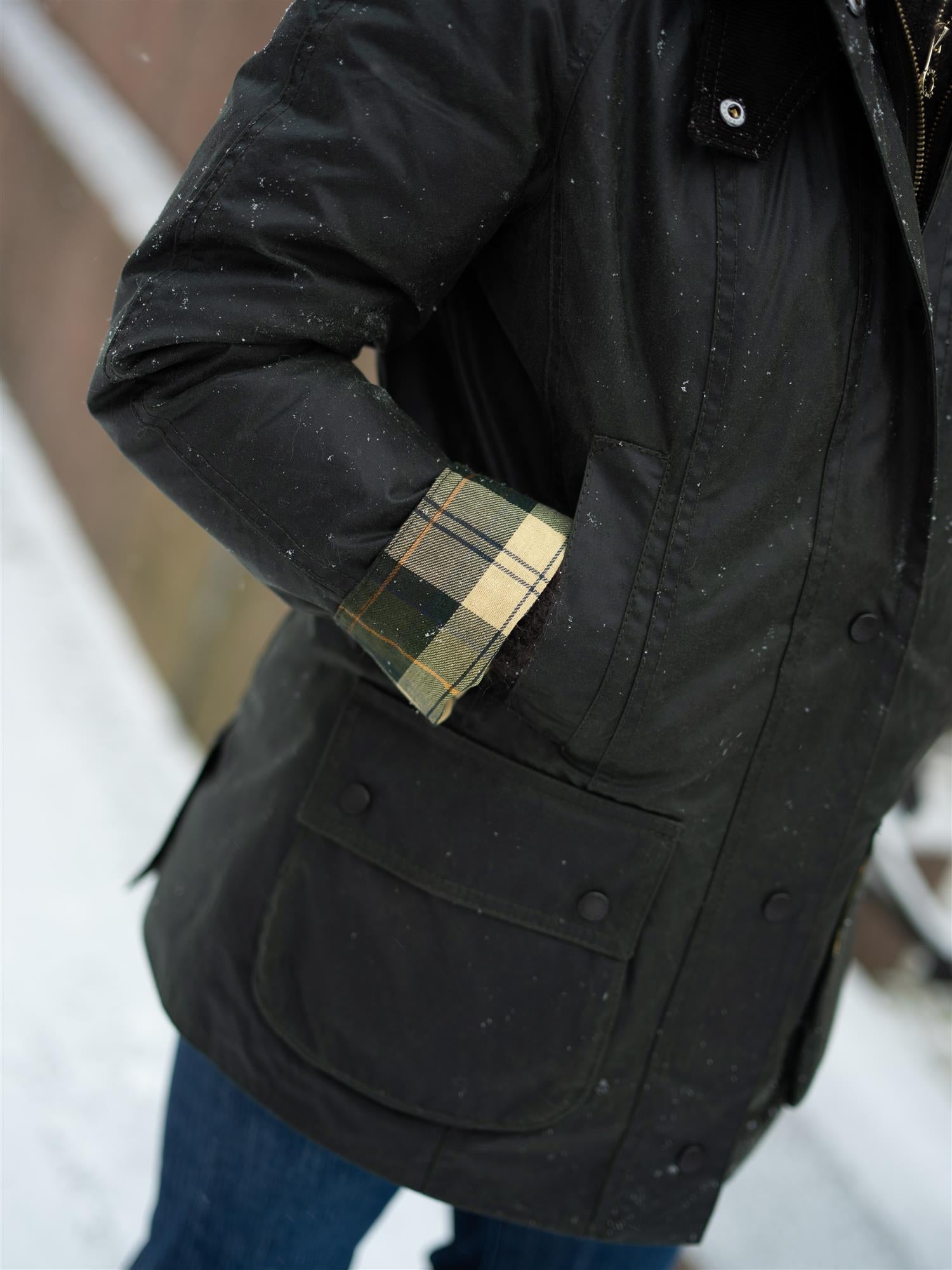 Barbour Beadnell Wax Sage