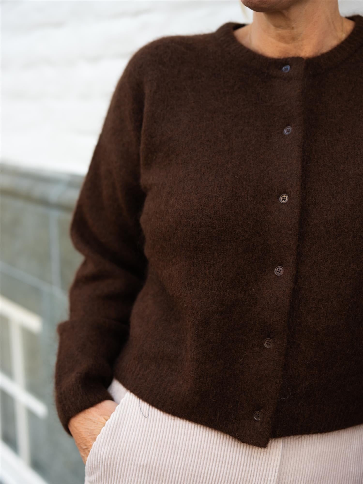 ONE and OTHER Toni Cardigan Espresso