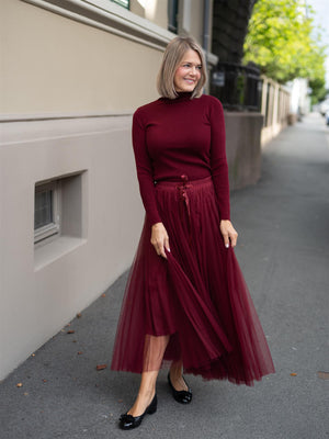 Choklate Paris Polo Glittergenser Bordeaux