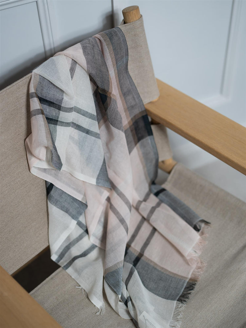 Barbour Abigail Tartan Scarf Primrose Safari