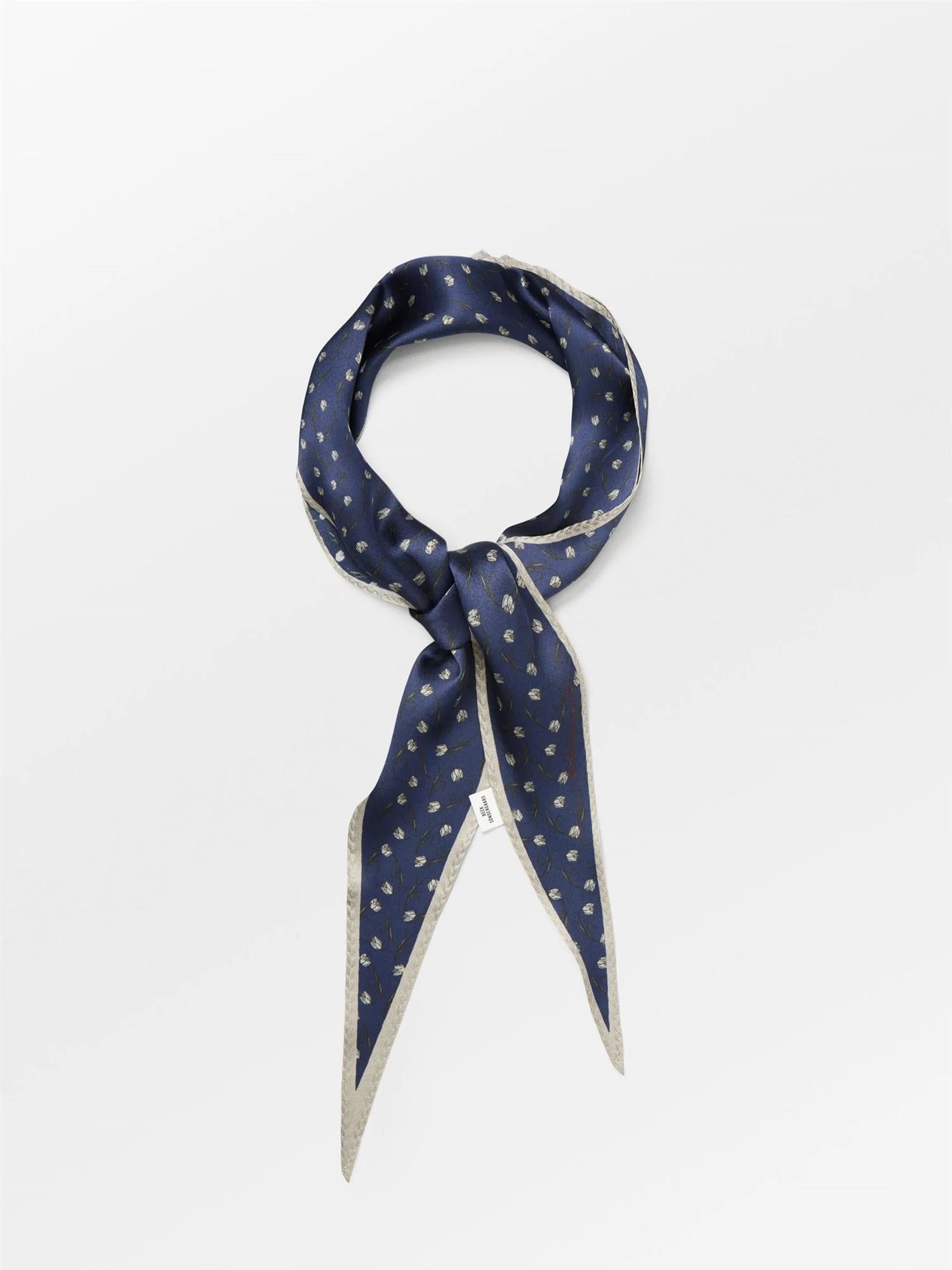 Beck Söndergaard Hearta Tulip Diamond Scarf Navy Blue