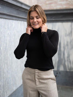 Mos Mosh Bouch Rollneck Knit Black