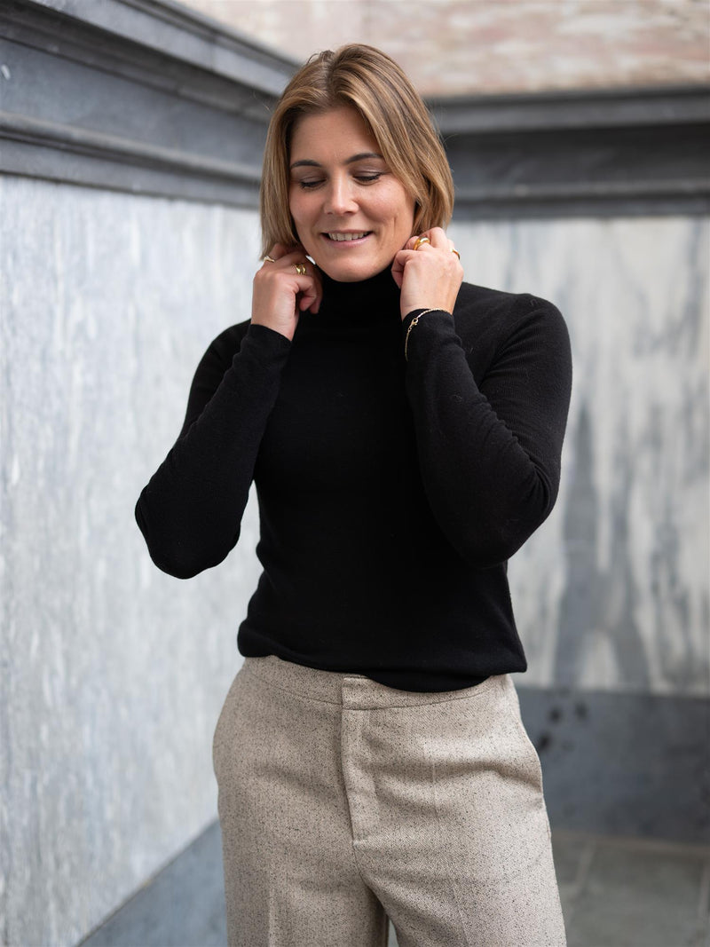 Mos Mosh Bouch Rollneck Knit Black