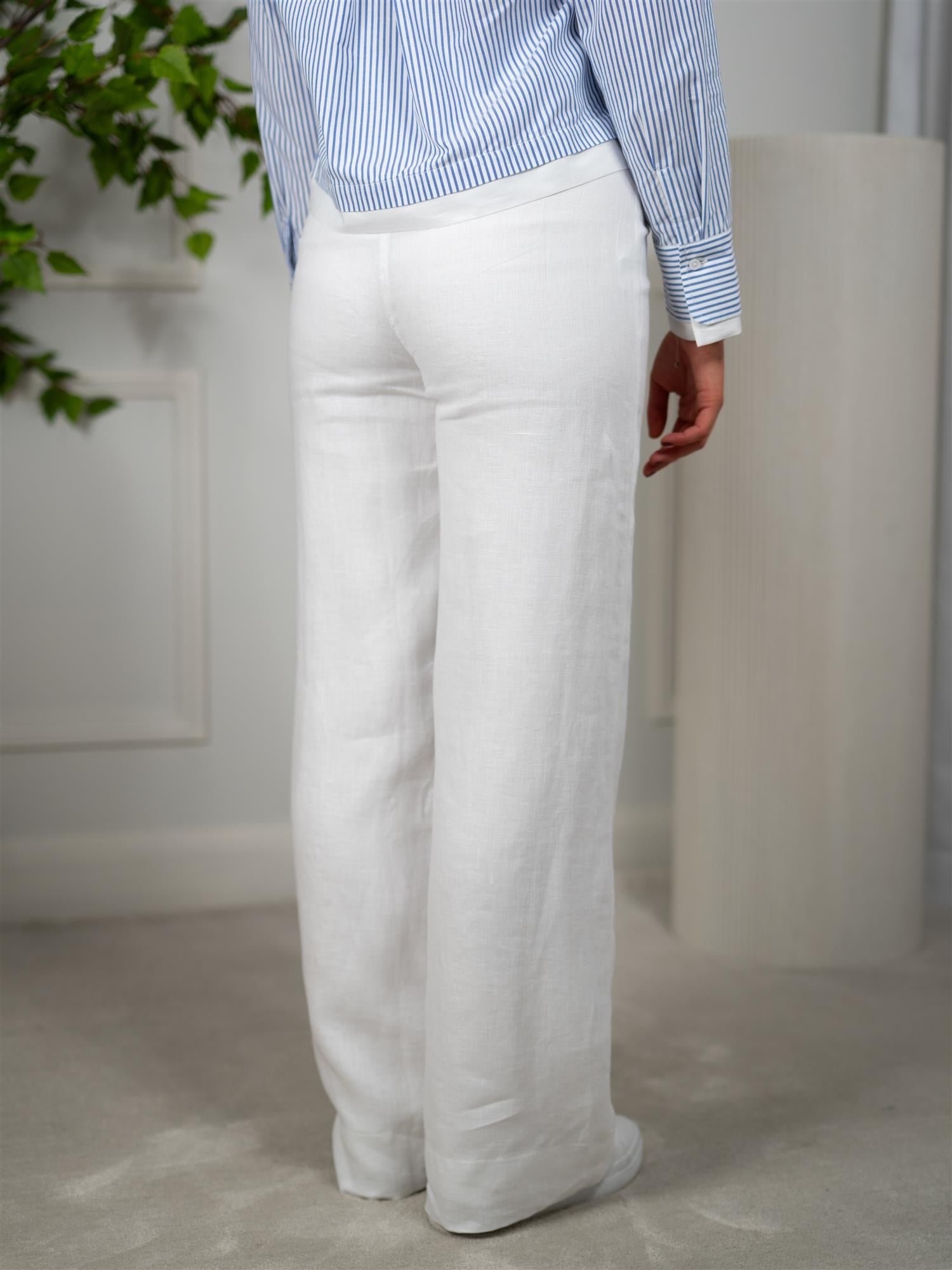 Ella&il Molly Linen Pants White