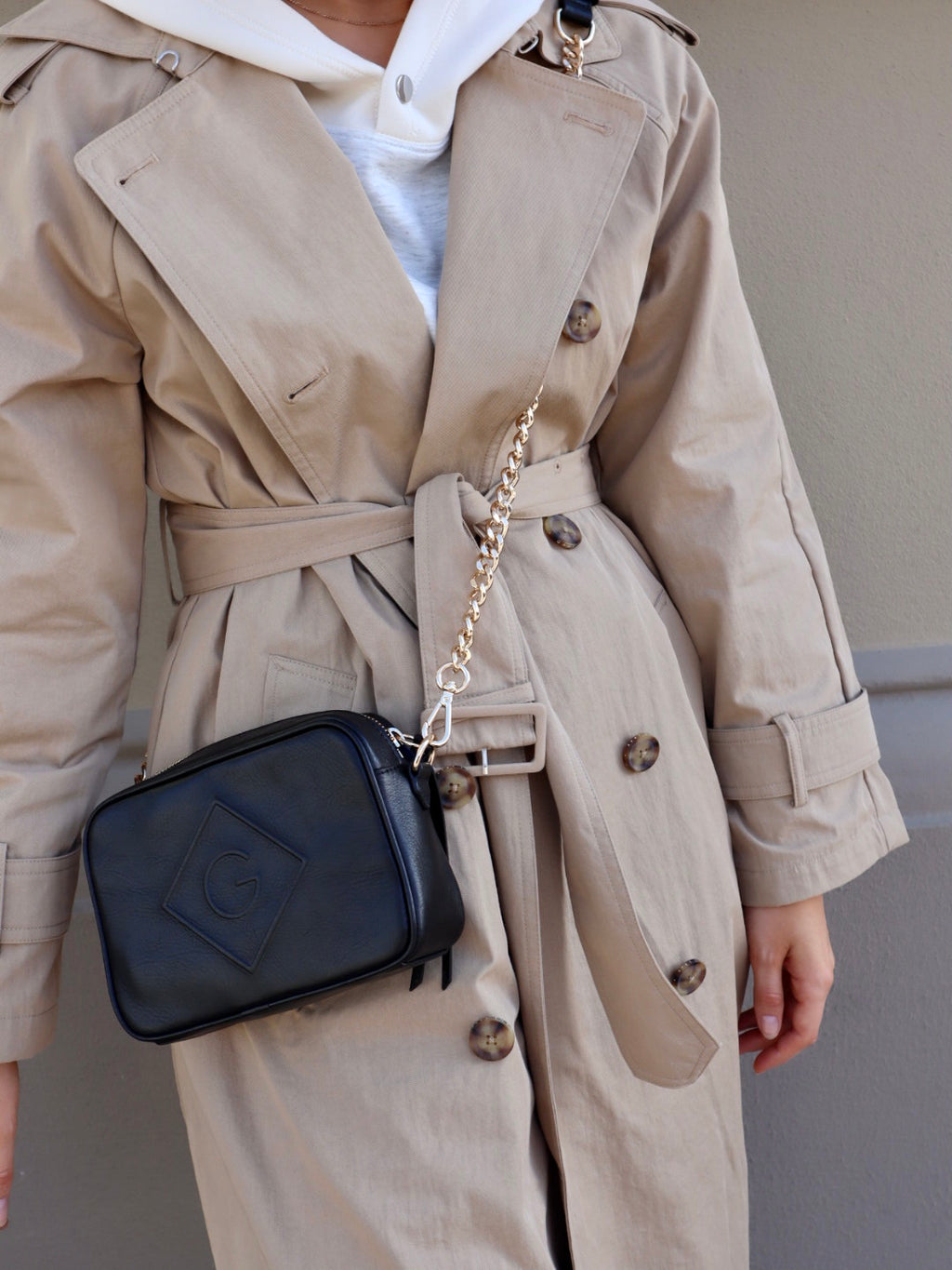 Gant icon g leather camera bag