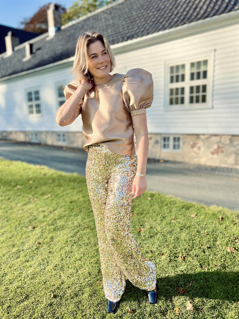 Camilla Pihl Bowie Blouse Champagne