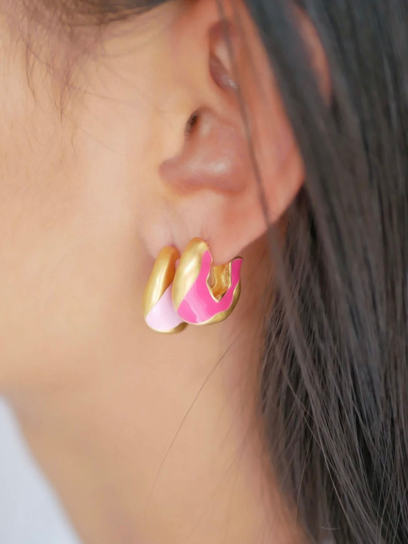 Enamel Hoops Amelia