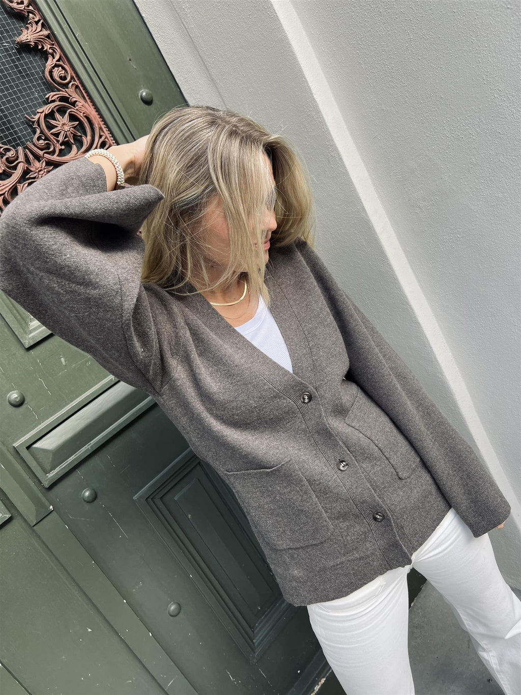 Christian Aks Gemma Merino Cardigan
