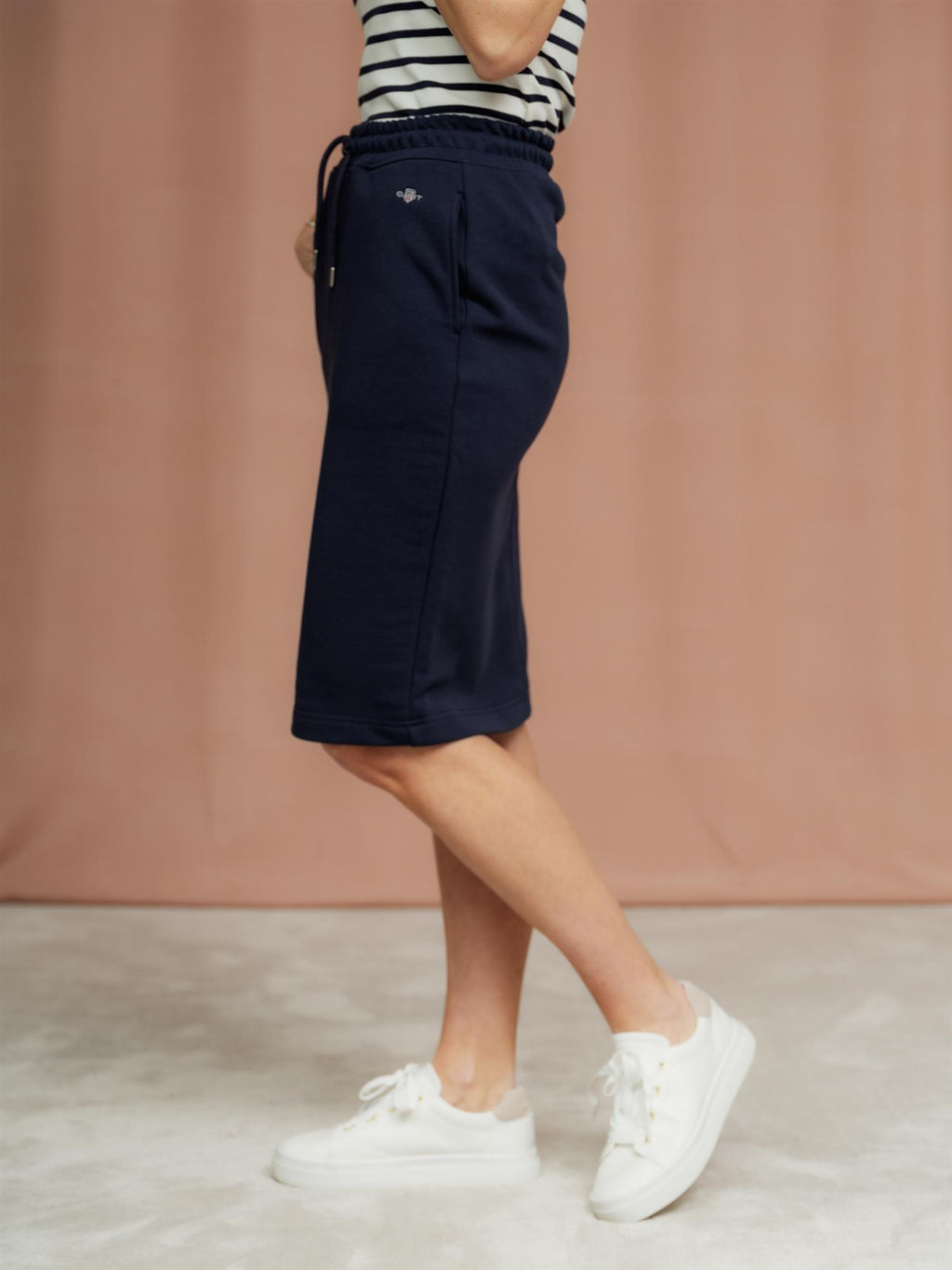 Gant Rel Midi Shield Skirt Evening Blue