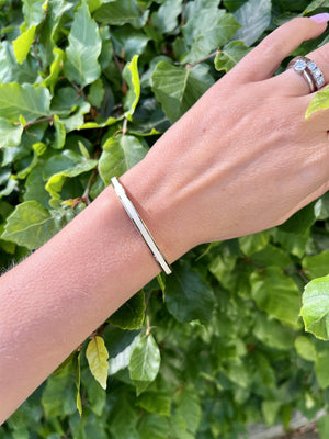 JONC BANGLE Adjustable Blanc Sable