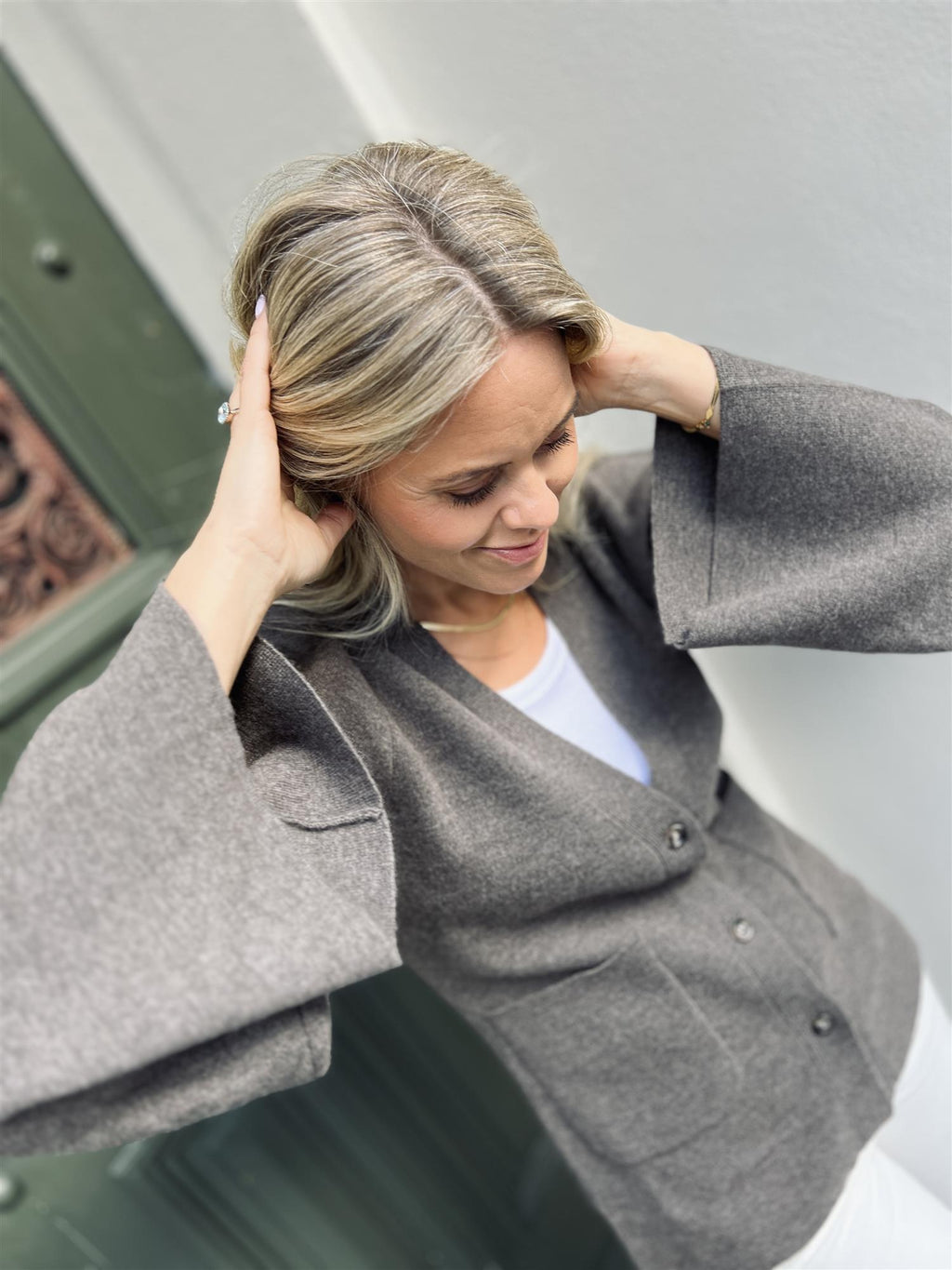 Christian Aks Gemma Merino Cardigan
