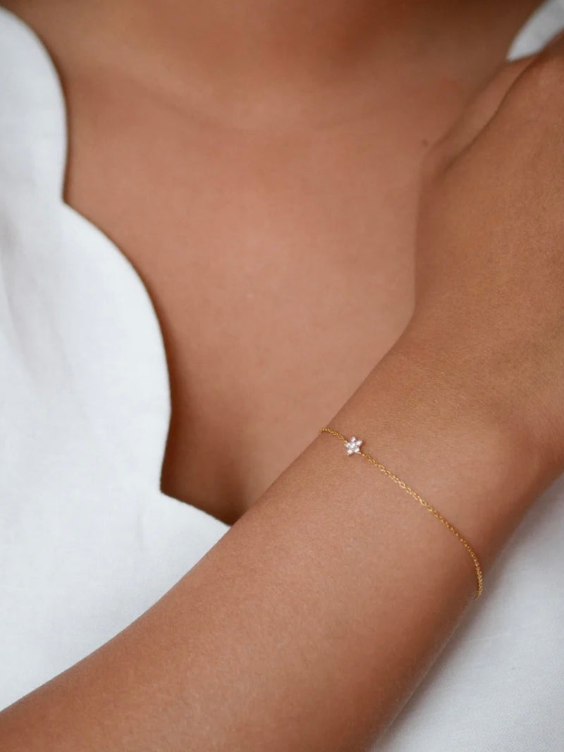 Enamel Bracelet Fleur