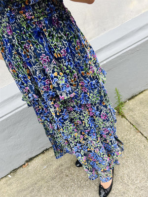 Hale Bob VALENTINE DRESS SILK BURN OUT
