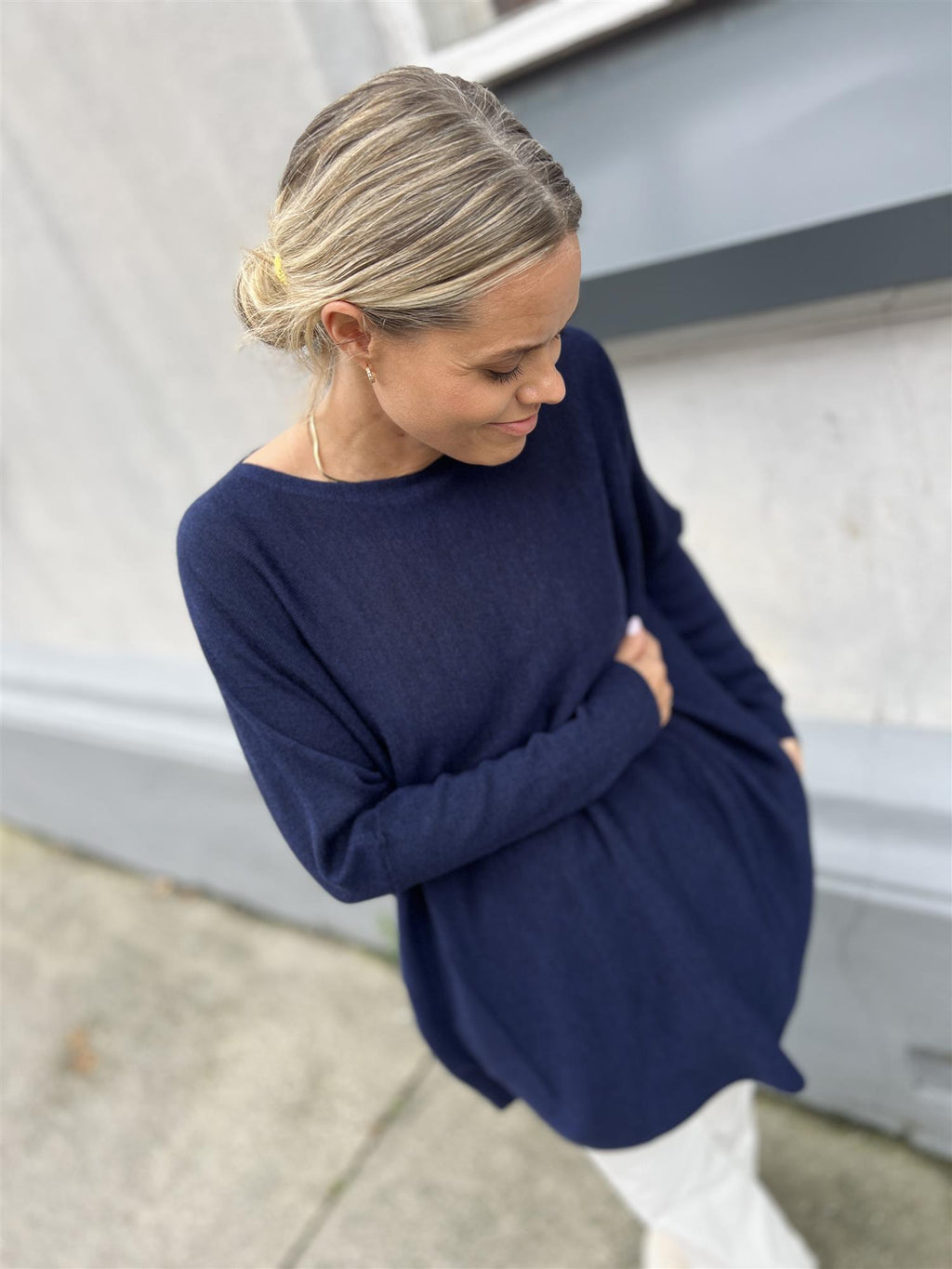Cathrine Hammel Merino Long Wide Crewneck
