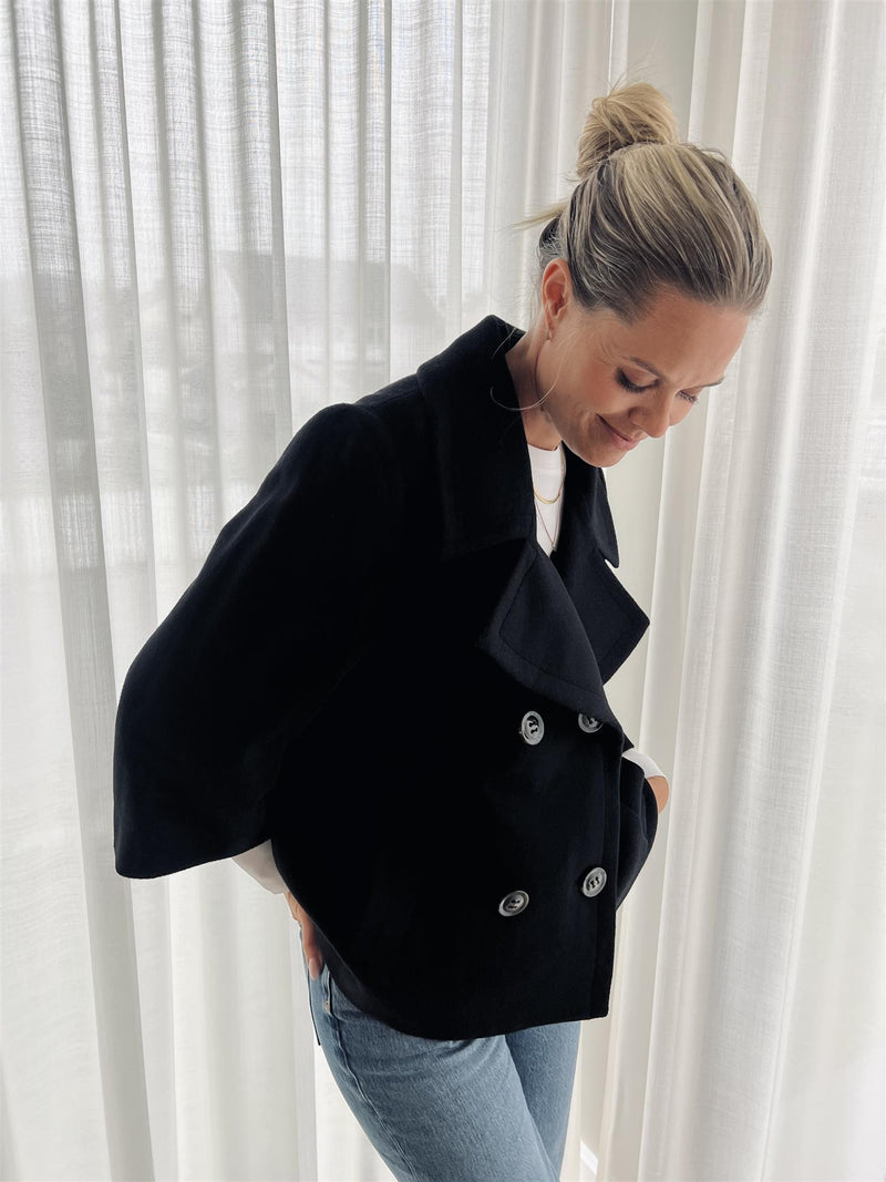 Sand Cashmere Dewlyn Coat Short