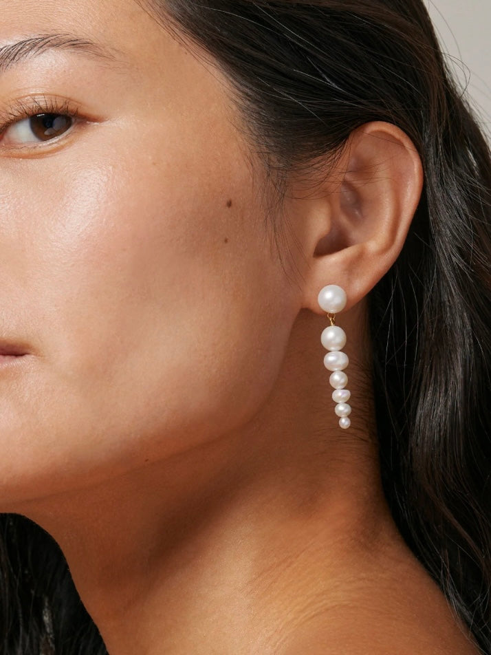 Enamel Earring Carmen Pearls