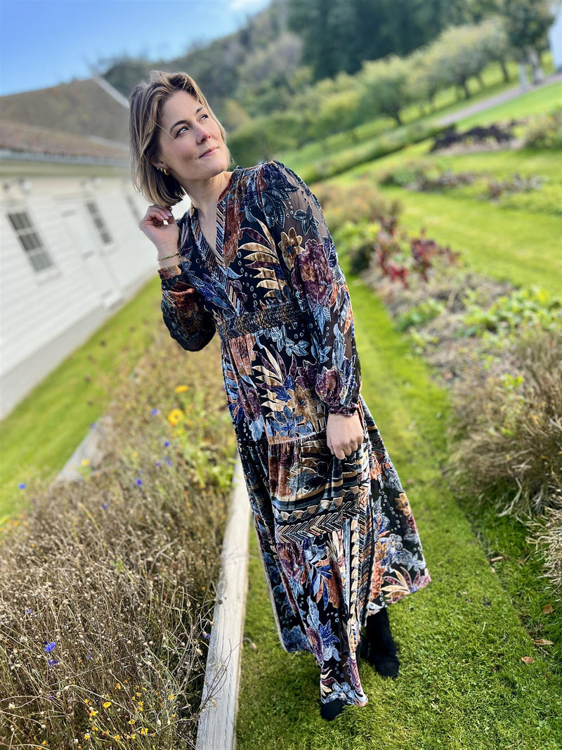 Hale Bob Brooklyn Long Dress Silk-Vis