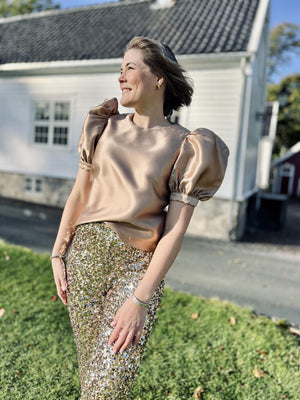 Camilla Pihl Bowie Blouse Champagne