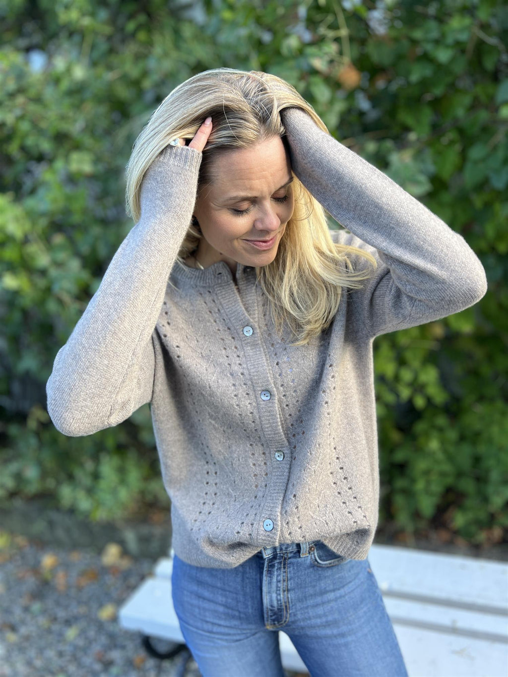 Care by me Maria Cardigan Dark Sand