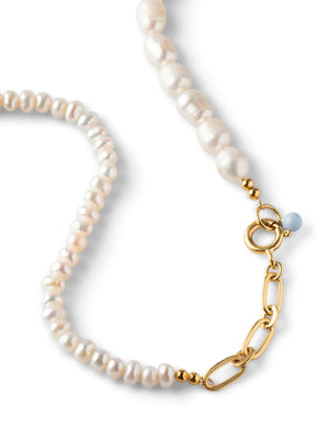 Enamel Necklace Pearlie