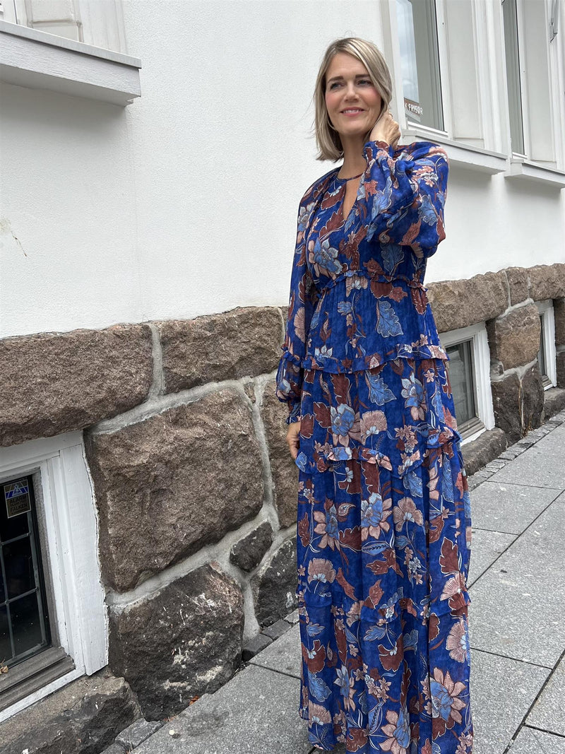 Hale Bob Ember Long Dress w Rayon