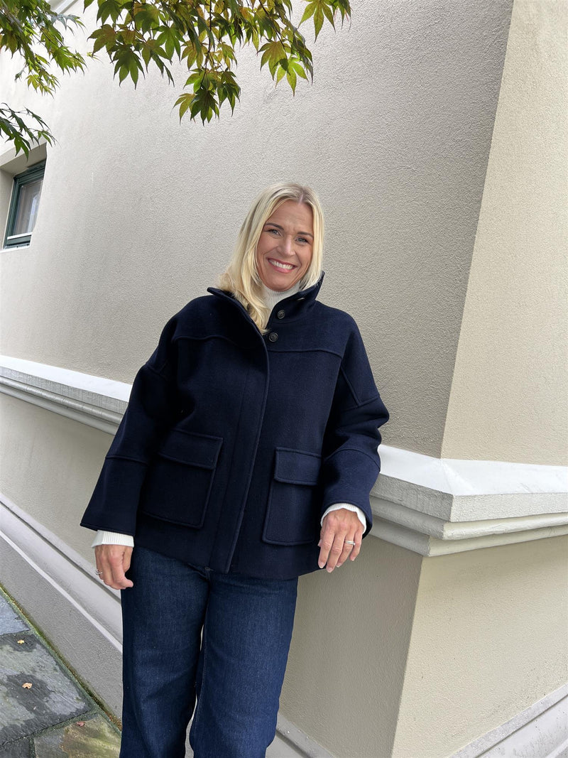 Gant Cropped Wool Jacket