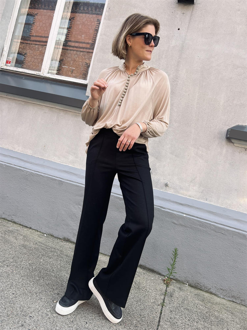 Cathrine Hammel Satin Jersey Bohemian Blouse